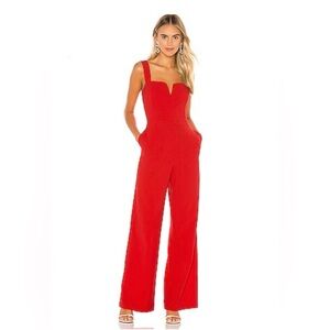 BCBGMAXAZRIA Bustier Jumpsuit in Scarlet Women's Size Medium